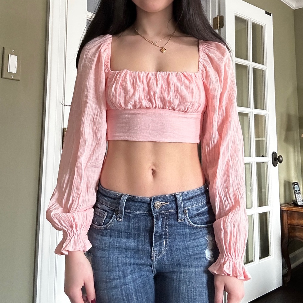 Princess Polly Pink Crop Top